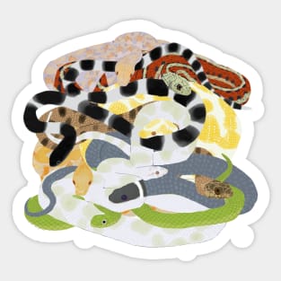 Snake Pile Sticker